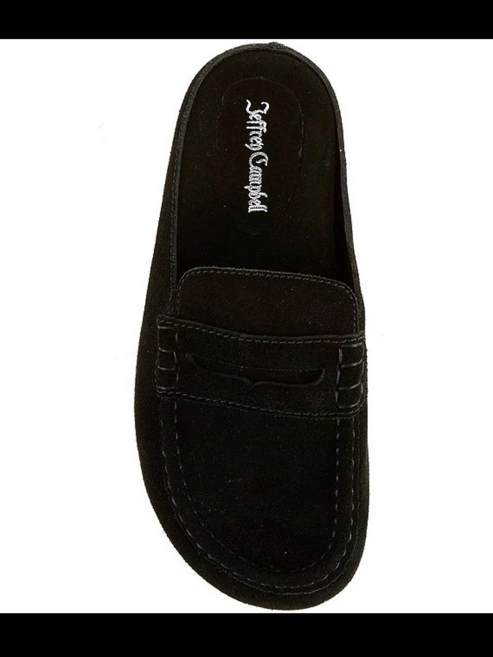 Jeffrey Campbell Suede Penny-Style Slip-On Loafer clog